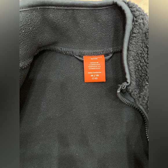 Joe Fresh Sherpa Jacket, Boys, Medium, Size 7-8, Charcoal Gray - Picture 3 of 7